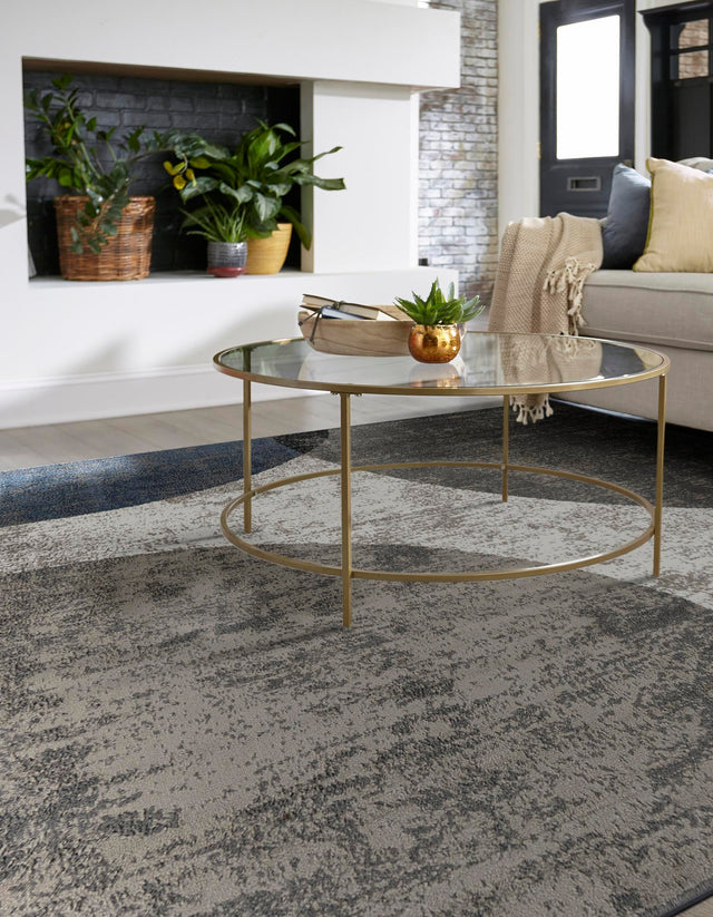 Multicolor 10' x 10' Norge Square Area Rug 100% Polypropylene Easy Clean Non Shed Stain Resistant Modern Carpet for Home Interior Design for Sale at Rug Engine