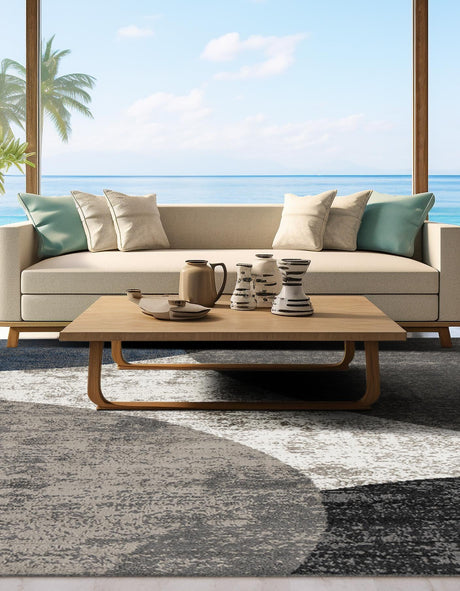Multicolor 10' x 10' Norge Square Area Rug 100% Polypropylene Easy Clean Non Shed Stain Resistant Modern Carpet for Home Interior Design for Sale at Rug Engine