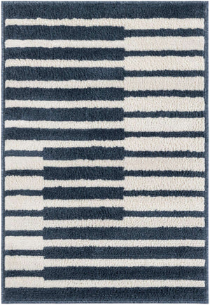 Blue 2' x 3' 1 Norge Rectangle Area Rug 100% Polypropylene Easy Clean Non Shed Stain Resistant Modern Carpet for Home Interior Design for Sale at Rug Engine