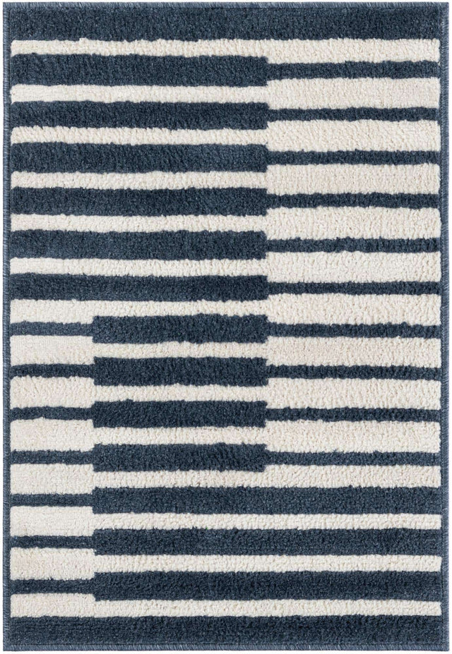 Blue 2' x 3' 1 Norge Rectangle Area Rug 100% Polypropylene Easy Clean Non Shed Stain Resistant Modern Carpet for Home Interior Design for Sale at Rug Engine
