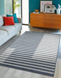 Blue 6' 1 x 9' Norge Rectangle Area Rug 100% Polypropylene Easy Clean Non Shed Stain Resistant Modern Carpet for Home Interior Design for Sale at Rug Engine