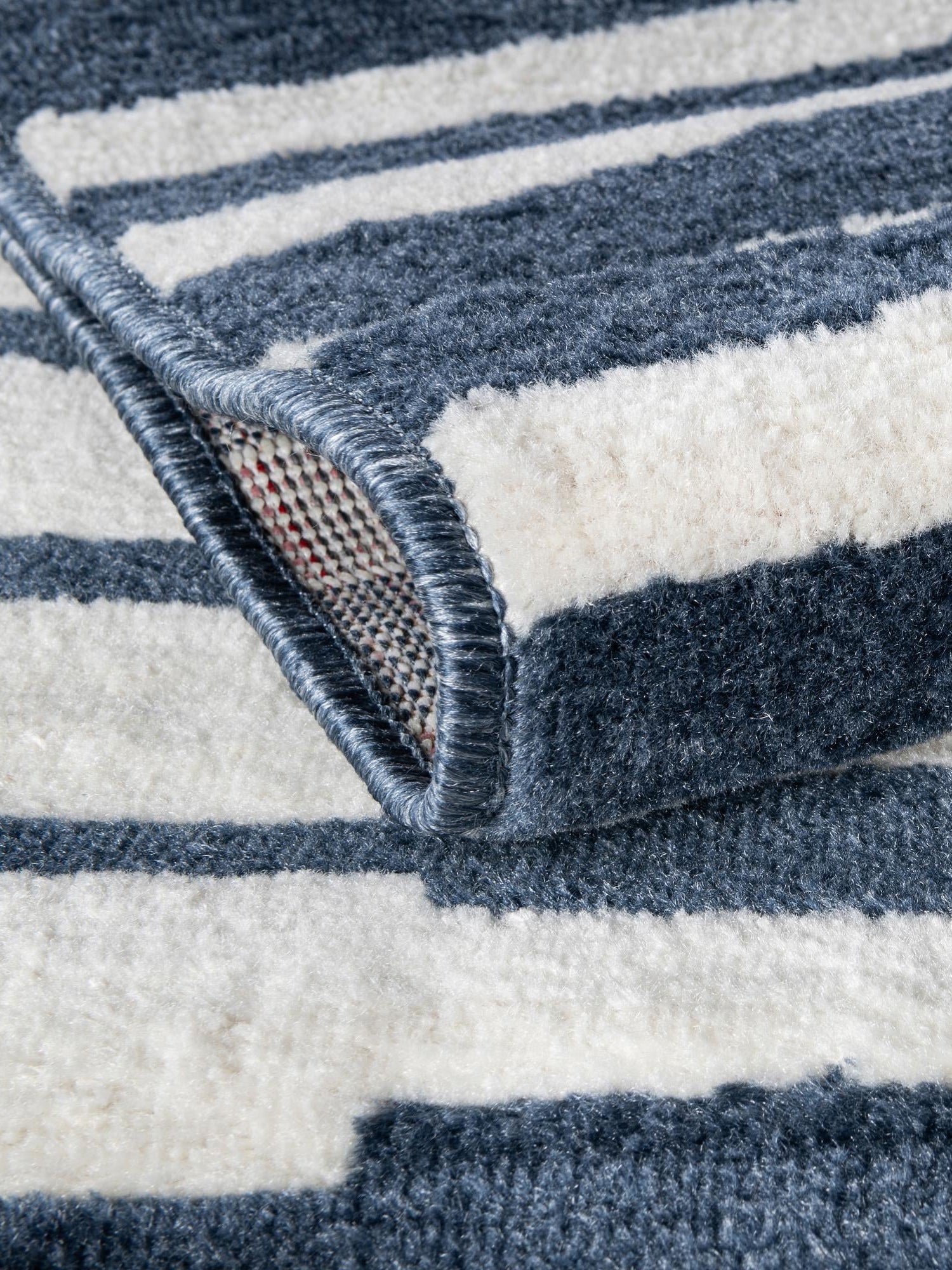 Blue 7' 10 x 10' Norge Rectangle Area Rug 100% Polypropylene Easy Clean Non Shed Stain Resistant Modern Carpet for Home Interior Design for Sale at Rug Engine