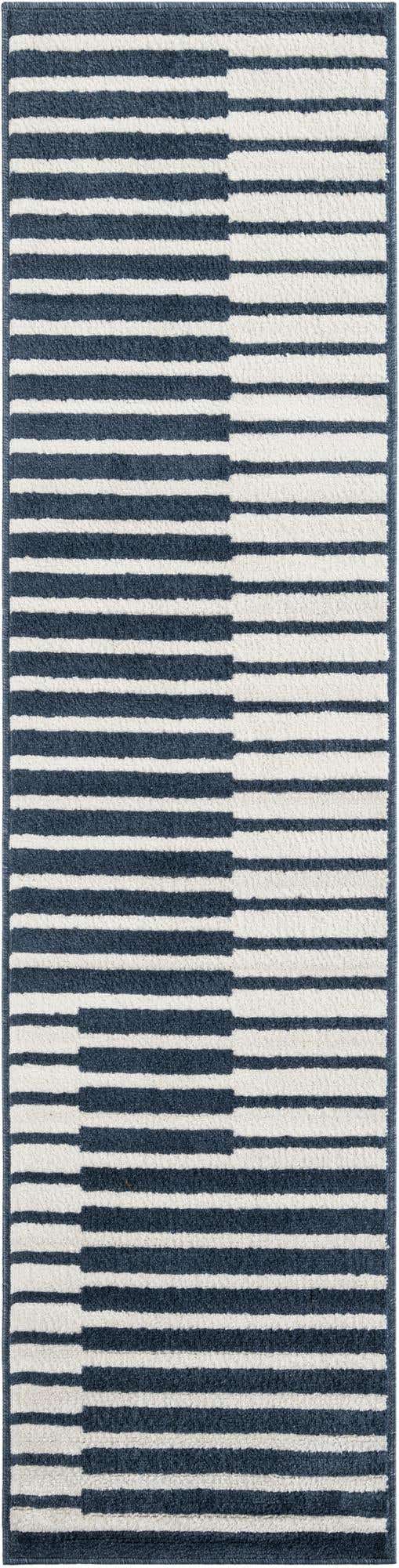Blue 2' x 8' Norge Runner Area Rug 100% Polypropylene Easy Clean Non Shed Stain Resistant Modern Carpet for Home Interior Design for Sale at Rug Engine