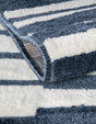 Blue 7' 10 x 7' 10 Norge Square Area Rug 100% Polypropylene Easy Clean Non Shed Stain Resistant Modern Carpet for Home Interior Design for Sale at Rug Engine