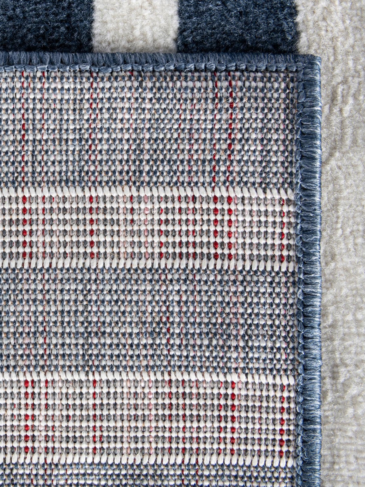 Blue 10' x 10' Norge Square Area Rug 100% Polypropylene Easy Clean Non Shed Stain Resistant Modern Carpet for Home Interior Design for Sale at Rug Engine