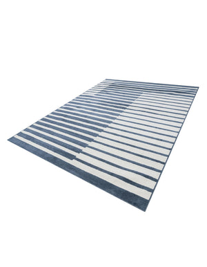Blue 7' 10 x 10' Norge Rectangle Area Rug 100% Polypropylene Easy Clean Non Shed Stain Resistant Modern Carpet for Home Interior Design for Sale at Rug Engine