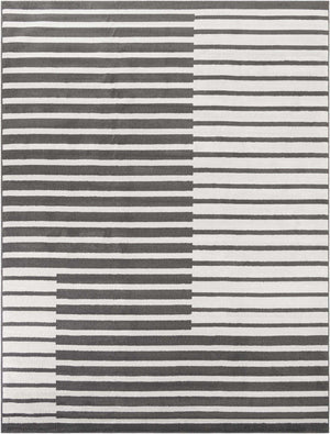 Gray 10' x 13' 1 Norge Rectangle Area Rug 100% Polypropylene Easy Clean Non Shed Stain Resistant Modern Carpet for Home Interior Design for Sale at Rug Engine