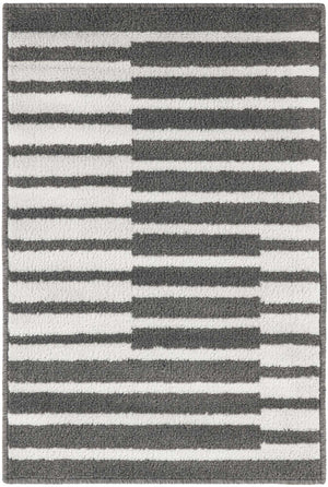 Gray 2' x 3' 1 Norge Rectangle Area Rug 100% Polypropylene Easy Clean Non Shed Stain Resistant Modern Carpet for Home Interior Design for Sale at Rug Engine