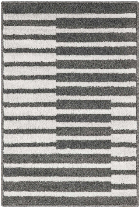 Gray 2' x 3' 1 Norge Rectangle Area Rug 100% Polypropylene Easy Clean Non Shed Stain Resistant Modern Carpet for Home Interior Design for Sale at Rug Engine
