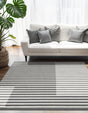 Gray 9' x 12' Norge Rectangle Area Rug 100% Polypropylene Easy Clean Non Shed Stain Resistant Modern Carpet for Home Interior Design for Sale at Rug Engine