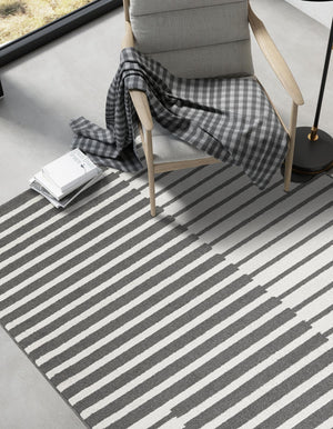 Gray 7' 10 x 10' Norge Rectangle Area Rug 100% Polypropylene Easy Clean Non Shed Stain Resistant Modern Carpet for Home Interior Design for Sale at Rug Engine