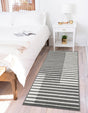 Gray 2' x 8' Norge Runner Area Rug 100% Polypropylene Easy Clean Non Shed Stain Resistant Modern Carpet for Home Interior Design for Sale at Rug Engine