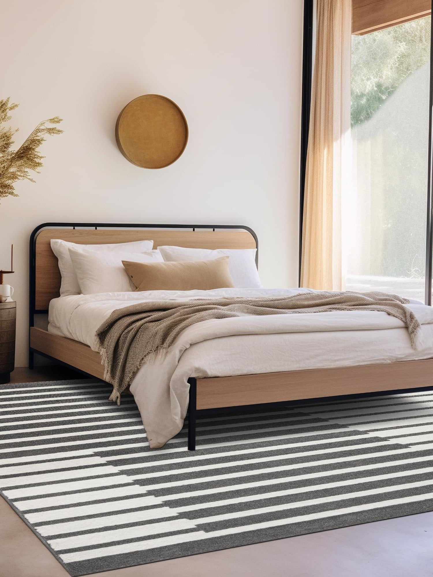 Gray 10' x 10' Norge Square Area Rug 100% Polypropylene Easy Clean Non Shed Stain Resistant Modern Carpet for Home Interior Design for Sale at Rug Engine