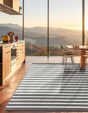 Gray 7' 10 x 7' 10 Norge Square Area Rug 100% Polypropylene Easy Clean Non Shed Stain Resistant Modern Carpet for Home Interior Design for Sale at Rug Engine