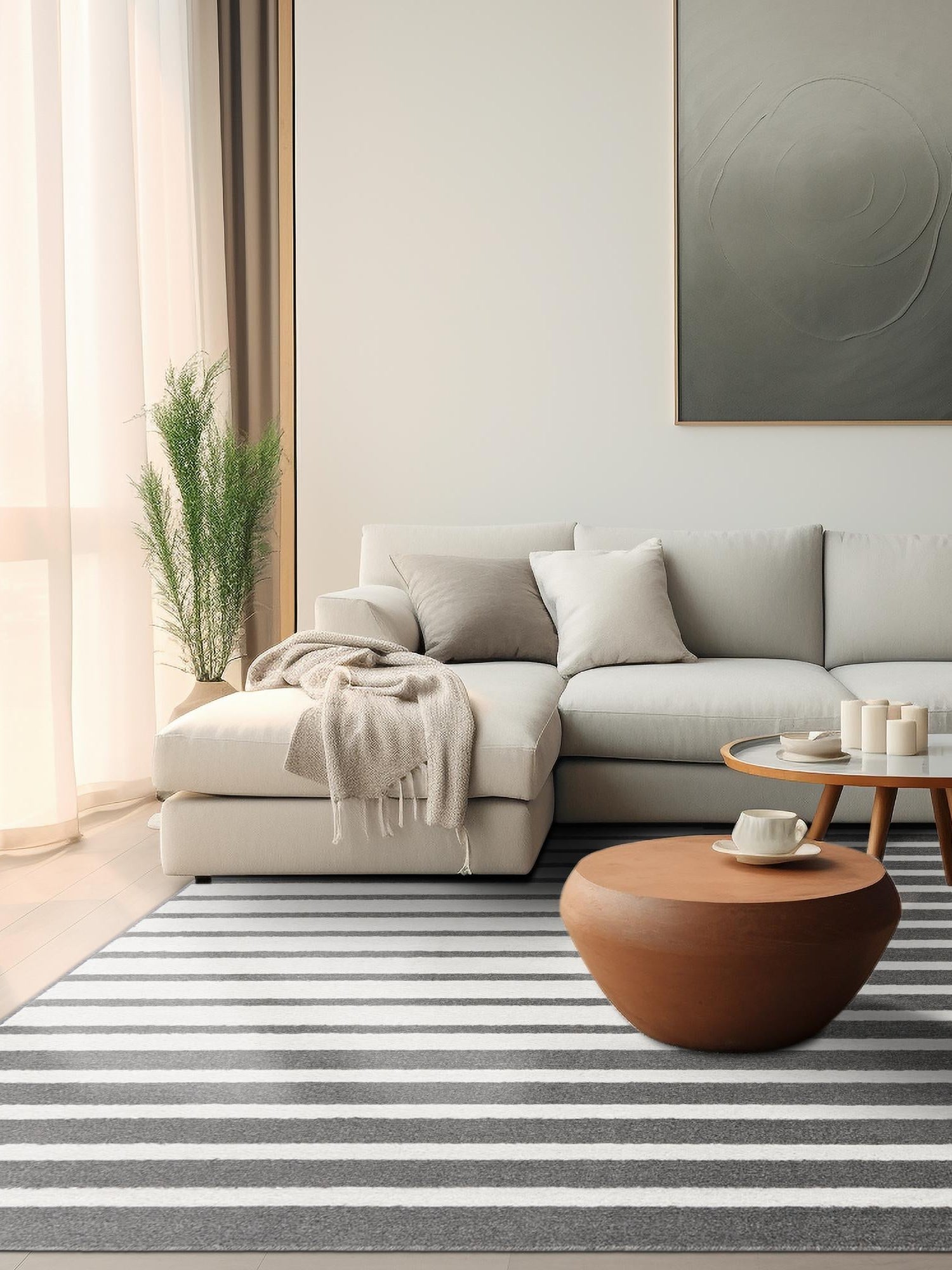 Gray 10' x 10' Norge Square Area Rug 100% Polypropylene Easy Clean Non Shed Stain Resistant Modern Carpet for Home Interior Design for Sale at Rug Engine