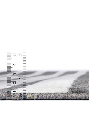 Gray 7' 10 x 7' 10 Norge Square Area Rug 100% Polypropylene Easy Clean Non Shed Stain Resistant Modern Carpet for Home Interior Design for Sale at Rug Engine