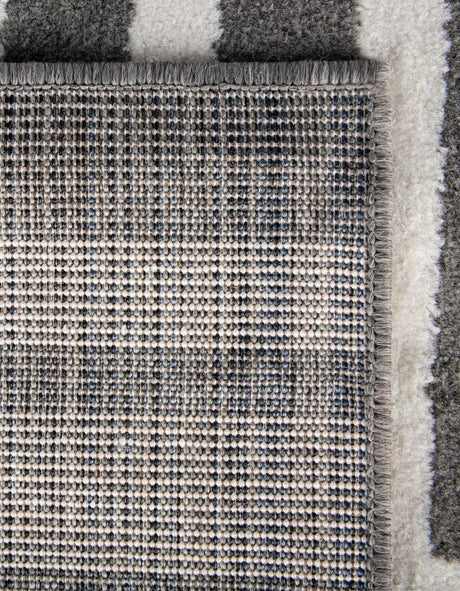 Gray 7' 10 x 7' 10 Norge Square Area Rug 100% Polypropylene Easy Clean Non Shed Stain Resistant Modern Carpet for Home Interior Design for Sale at Rug Engine