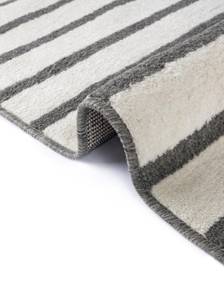 Gray 7' 10 x 7' 10 Norge Square Area Rug 100% Polypropylene Easy Clean Non Shed Stain Resistant Modern Carpet for Home Interior Design for Sale at Rug Engine