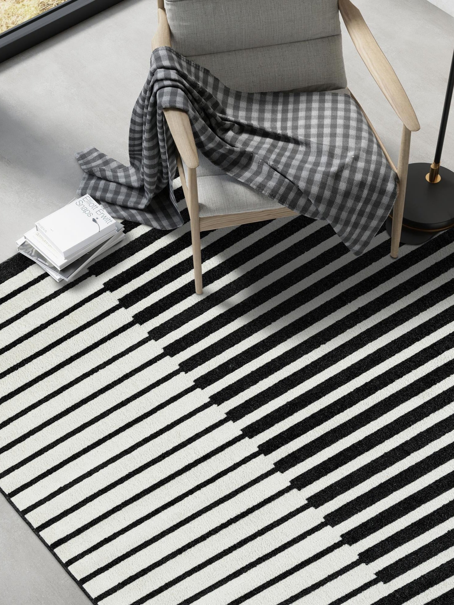 Black 10' x 13' 1 Norge Rectangle Area Rug 100% Polypropylene Easy Clean Non Shed Stain Resistant Modern Carpet for Home Interior Design for Sale at Rug Engine