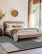 Black 7' 10 x 7' 10 Norge Square Area Rug 100% Polypropylene Easy Clean Non Shed Stain Resistant Modern Carpet for Home Interior Design for Sale at Rug Engine