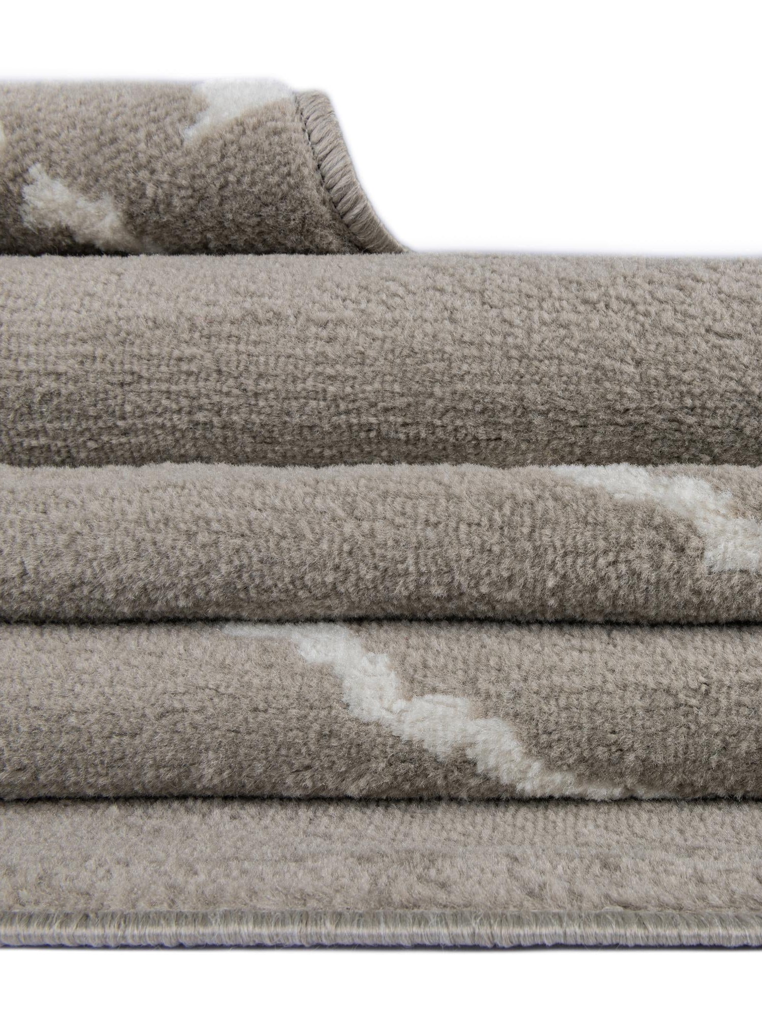 Gray 5' 1 x 5' 1 Norge Round Area Rug 100% Polypropylene Easy Clean Non Shed Stain Resistant Modern Carpet for Home Interior Design for Sale at Rug Engine