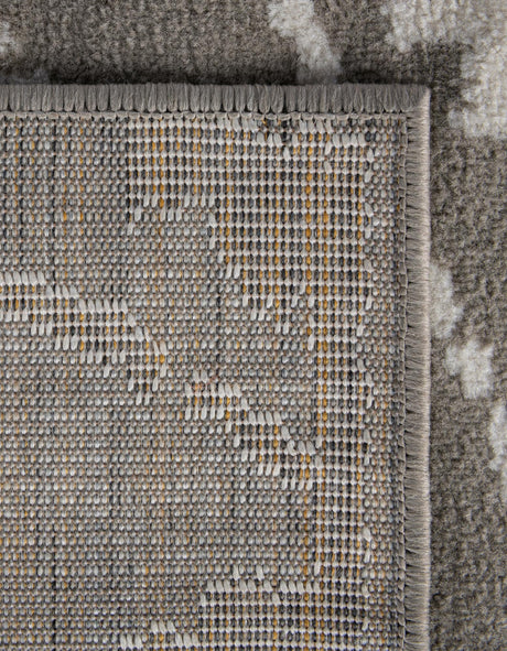 Gray 6' 1 x 9' Norge Rectangle Area Rug 100% Polypropylene Easy Clean Non Shed Stain Resistant Modern Carpet for Home Interior Design for Sale at Rug Engine