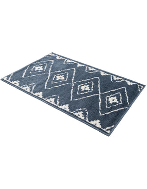Blue 2' x 3' 1 Norge Rectangle Area Rug 100% Polypropylene Easy Clean Non Shed Stain Resistant Modern Carpet for Home Interior Design for Sale at Rug Engine