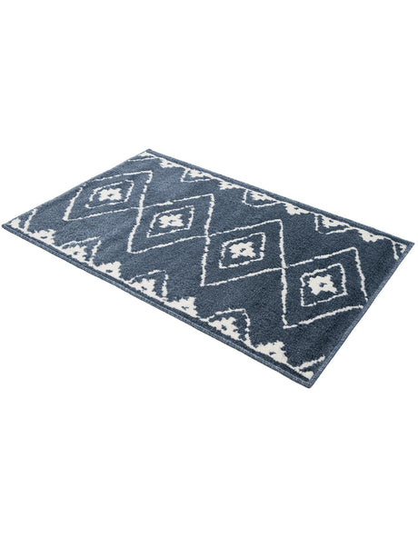 Blue 2' x 3' 1 Norge Rectangle Area Rug 100% Polypropylene Easy Clean Non Shed Stain Resistant Modern Carpet for Home Interior Design for Sale at Rug Engine