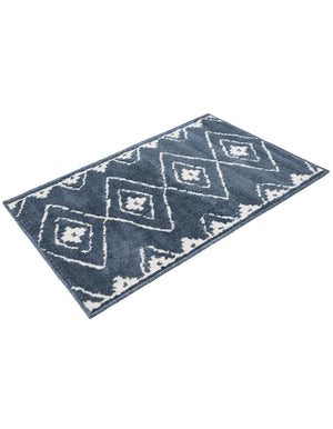 Blue 2' x 3' 1 Norge Rectangle Area Rug 100% Polypropylene Easy Clean Non Shed Stain Resistant Modern Carpet for Home Interior Design for Sale at Rug Engine
