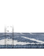 Blue 4' 1 x 4' 1 Norge Round Area Rug 100% Polypropylene Easy Clean Non Shed Stain Resistant Modern Carpet for Home Interior Design for Sale at Rug Engine