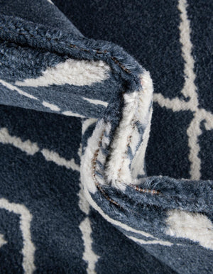 Blue 5' 1 x 5' 1 Norge Round Area Rug 100% Polypropylene Easy Clean Non Shed Stain Resistant Modern Carpet for Home Interior Design for Sale at Rug Engine