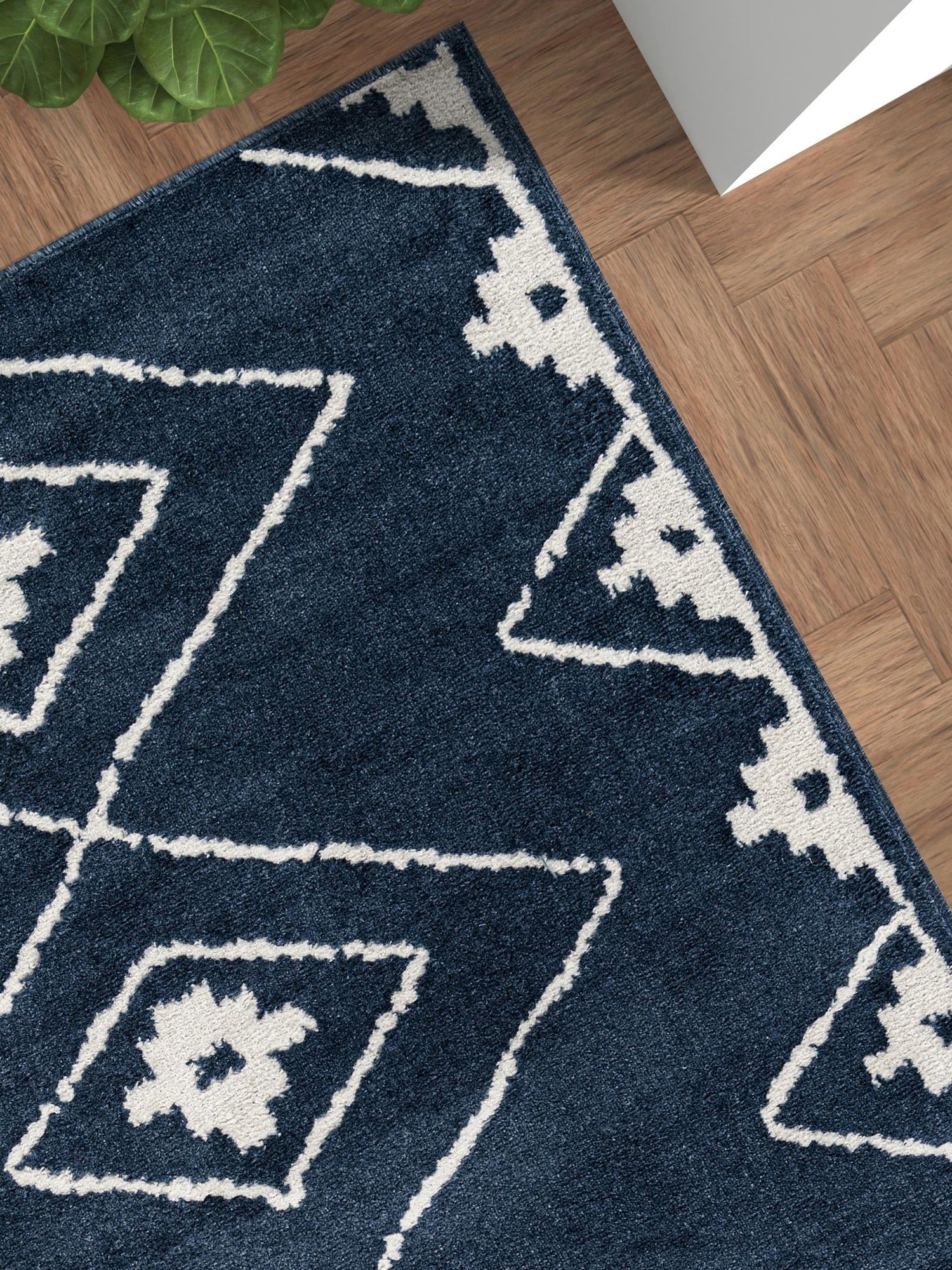 Blue 9' x 12' Norge Rectangle Area Rug 100% Polypropylene Easy Clean Non Shed Stain Resistant Modern Carpet for Home Interior Design for Sale at Rug Engine