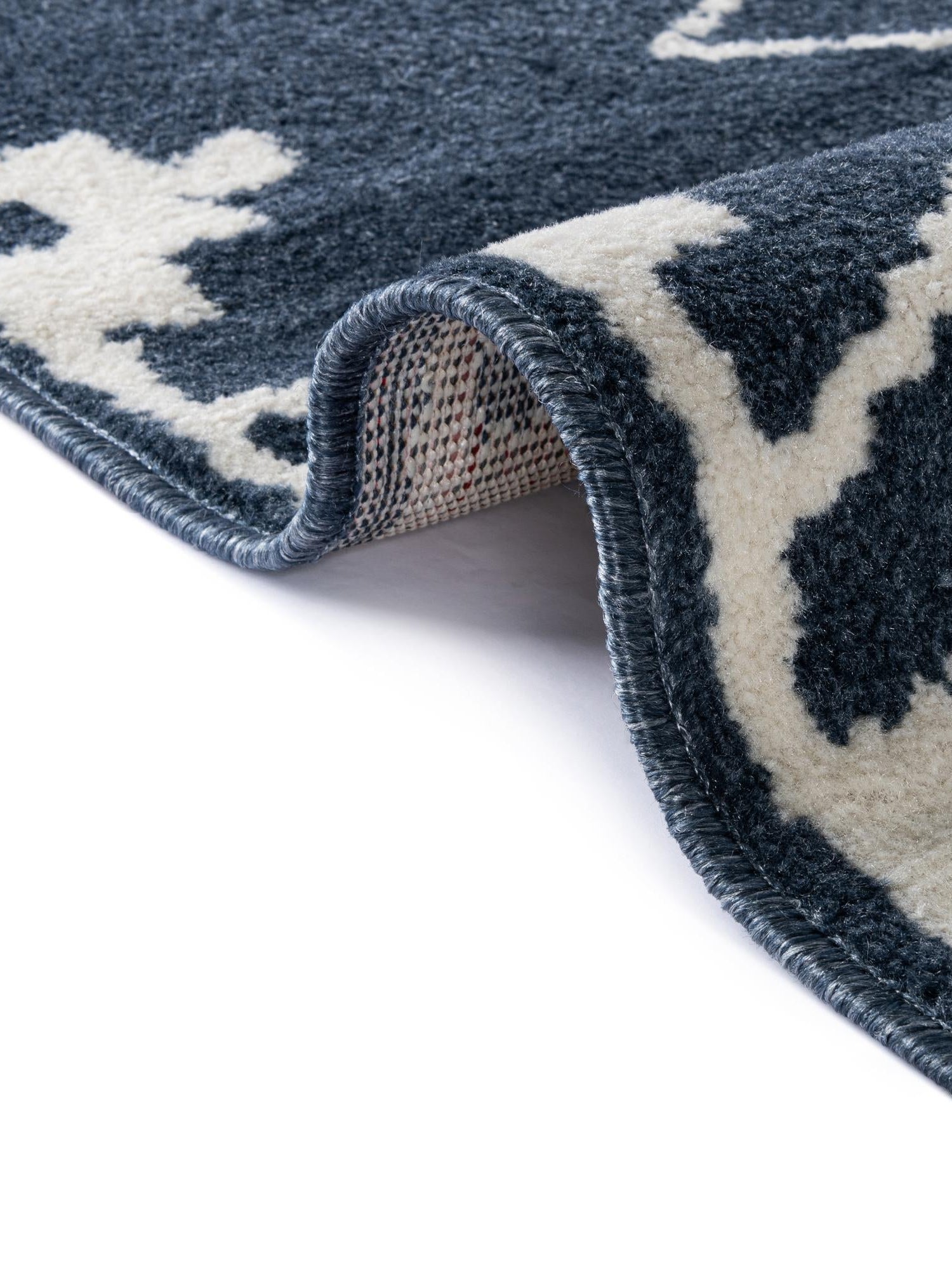 Blue 9' x 12' Norge Rectangle Area Rug 100% Polypropylene Easy Clean Non Shed Stain Resistant Modern Carpet for Home Interior Design for Sale at Rug Engine