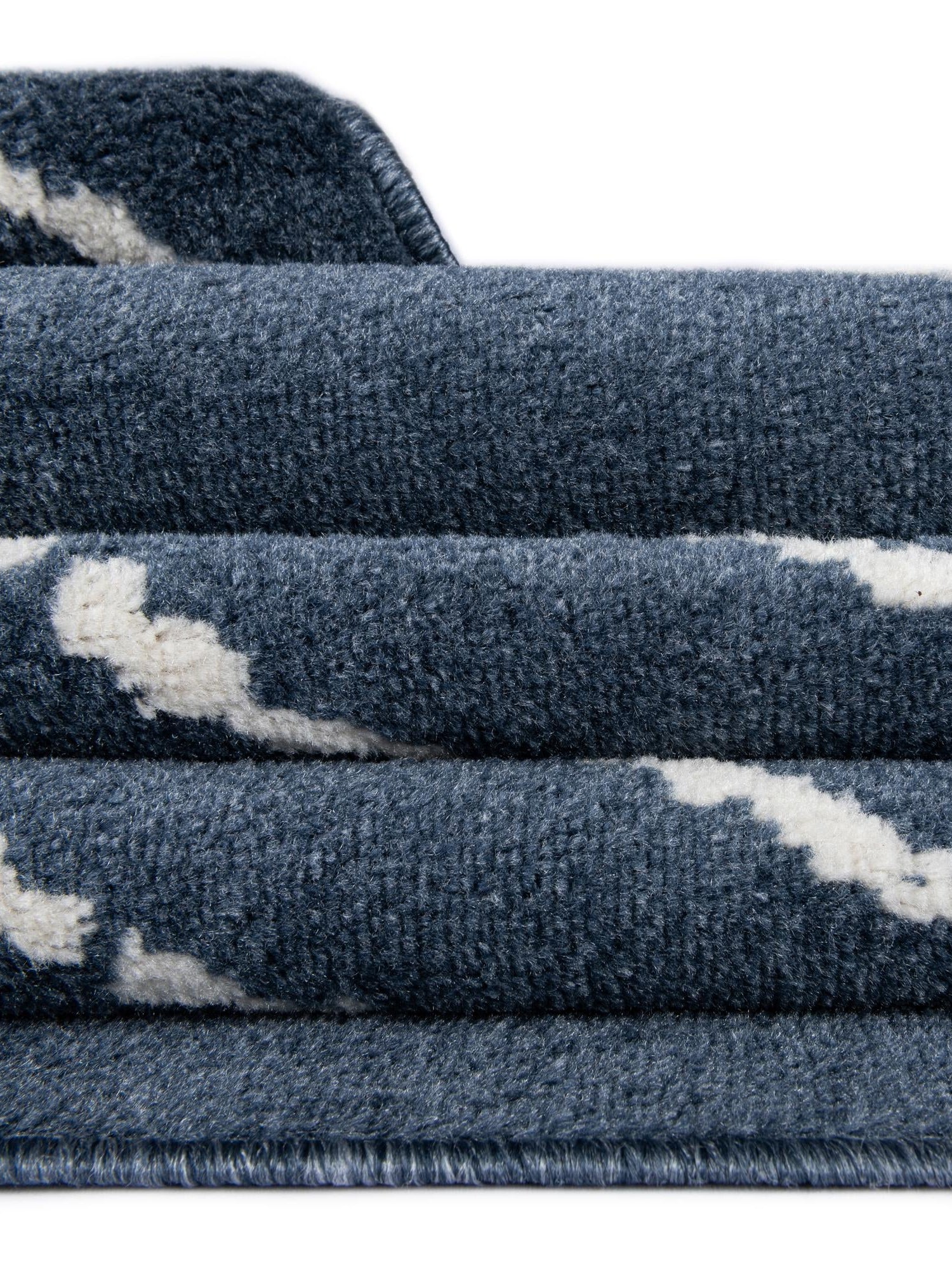 Blue 9' x 12' Norge Rectangle Area Rug 100% Polypropylene Easy Clean Non Shed Stain Resistant Modern Carpet for Home Interior Design for Sale at Rug Engine