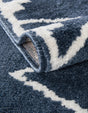 Blue 7' 10 x 7' 10 Norge Square Area Rug 100% Polypropylene Easy Clean Non Shed Stain Resistant Modern Carpet for Home Interior Design for Sale at Rug Engine
