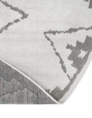 Ivory 10' x 10' Norge Round Area Rug 100% Polypropylene Easy Clean Non Shed Stain Resistant Modern Carpet for Home Interior Design for Sale at Rug Engine
