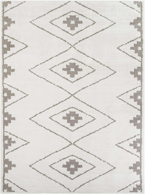 Ivory 10' x 13' 1 Norge Rectangle Area Rug 100% Polypropylene Easy Clean Non Shed Stain Resistant Modern Carpet for Home Interior Design for Sale at Rug Engine