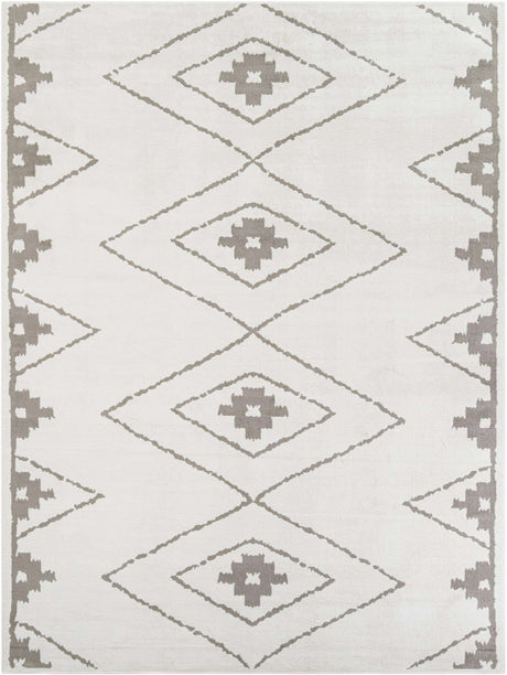 Ivory 10' x 13' 1 Norge Rectangle Area Rug 100% Polypropylene Easy Clean Non Shed Stain Resistant Modern Carpet for Home Interior Design for Sale at Rug Engine