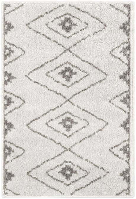 Ivory 2' x 3' 1 Norge Rectangle Area Rug 100% Polypropylene Easy Clean Non Shed Stain Resistant Modern Carpet for Home Interior Design for Sale at Rug Engine