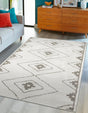 Ivory 9' x 12' Norge Rectangle Area Rug 100% Polypropylene Easy Clean Non Shed Stain Resistant Modern Carpet for Home Interior Design for Sale at Rug Engine