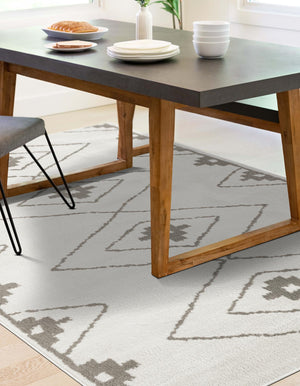 Ivory 10' x 13' 1 Norge Rectangle Area Rug 100% Polypropylene Easy Clean Non Shed Stain Resistant Modern Carpet for Home Interior Design for Sale at Rug Engine