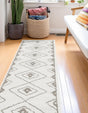 Ivory 2' 7 x 12' Norge Runner Area Rug 100% Polypropylene Easy Clean Non Shed Stain Resistant Modern Carpet for Home Interior Design for Sale at Rug Engine
