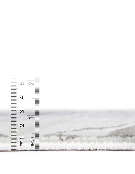 Ivory 2' 7 x 10' Norge Runner Area Rug 100% Polypropylene Easy Clean Non Shed Stain Resistant Modern Carpet for Home Interior Design for Sale at Rug Engine