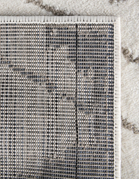 Ivory 2' 7 x 10' Norge Runner Area Rug 100% Polypropylene Easy Clean Non Shed Stain Resistant Modern Carpet for Home Interior Design for Sale at Rug Engine