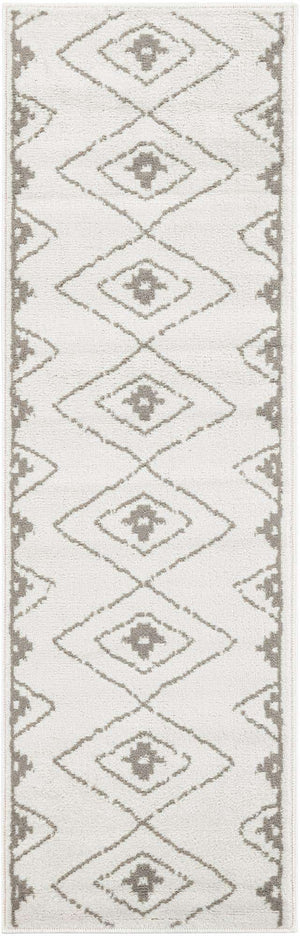 Ivory 2' x 6' 1 Norge Runner Area Rug 100% Polypropylene Easy Clean Non Shed Stain Resistant Modern Carpet for Home Interior Design for Sale at Rug Engine