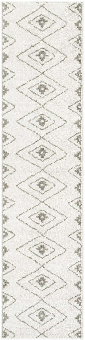 Ivory 2' x 8' Norge Runner Area Rug 100% Polypropylene Easy Clean Non Shed Stain Resistant Modern Carpet for Home Interior Design for Sale at Rug Engine