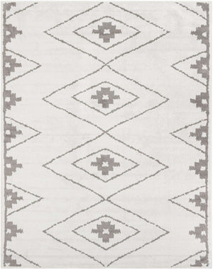 Ivory 7' 10 x 10' Norge Rectangle Area Rug 100% Polypropylene Easy Clean Non Shed Stain Resistant Modern Carpet for Home Interior Design for Sale at Rug Engine