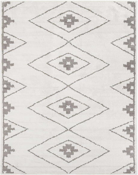 Ivory 7' 10 x 10' Norge Rectangle Area Rug 100% Polypropylene Easy Clean Non Shed Stain Resistant Modern Carpet for Home Interior Design for Sale at Rug Engine