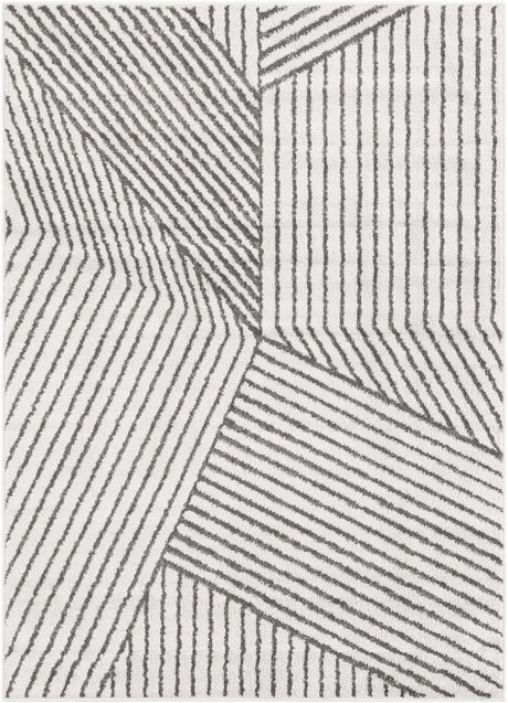 Ivory 5' 1 x 7' 1 Norge Rectangle Area Rug 100% Polypropylene Easy Clean Non Shed Stain Resistant Modern Carpet for Home Interior Design for Sale at Rug Engine