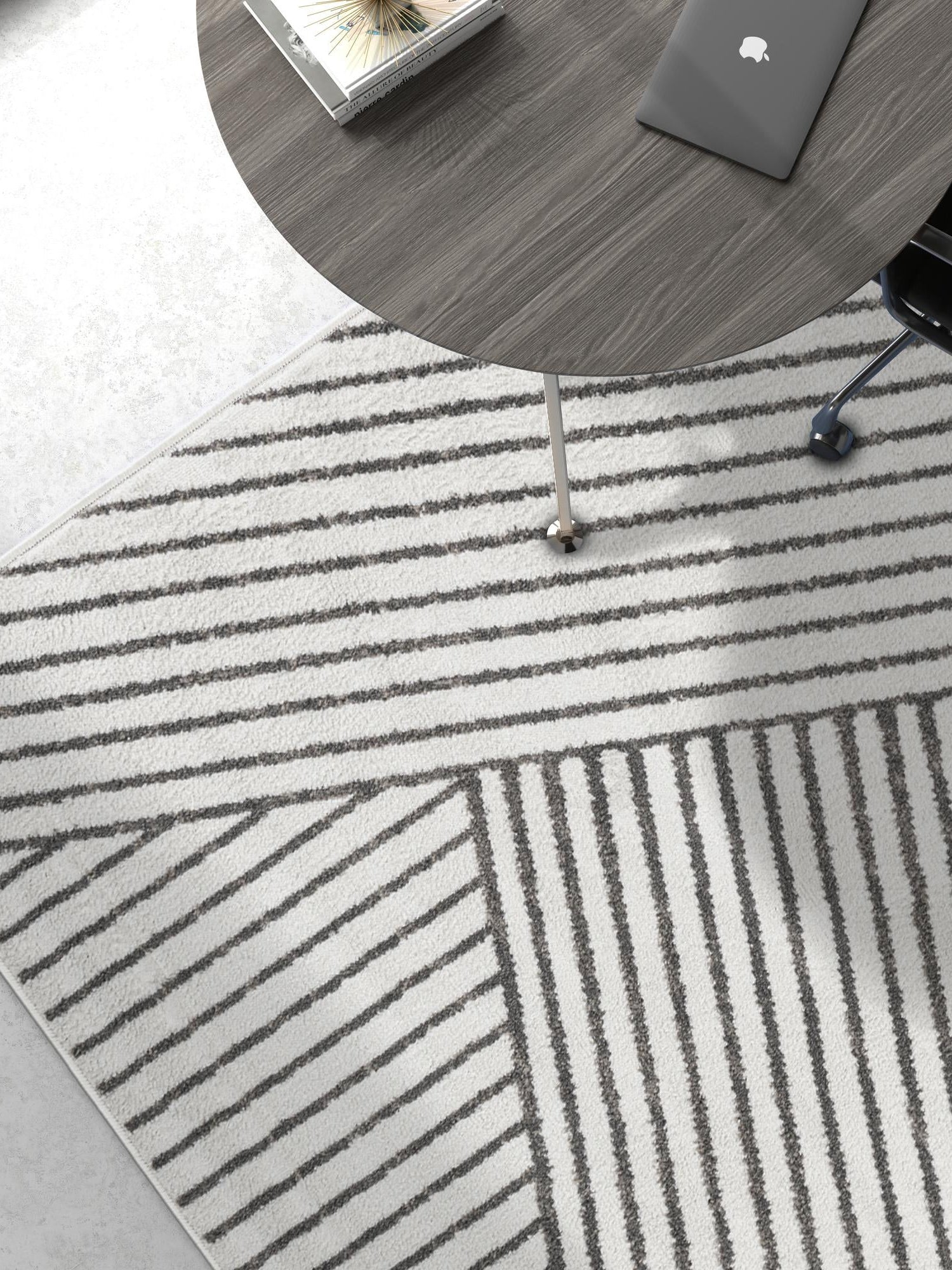 Ivory 7' 10 x 10' Norge Rectangle Area Rug 100% Polypropylene Easy Clean Non Shed Stain Resistant Modern Carpet for Home Interior Design for Sale at Rug Engine